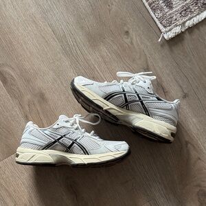 Asics White and Black Athletic Sneakers